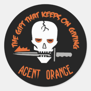 Sticker Rond Agent Orange l'OBSCURITÉ de cadeau