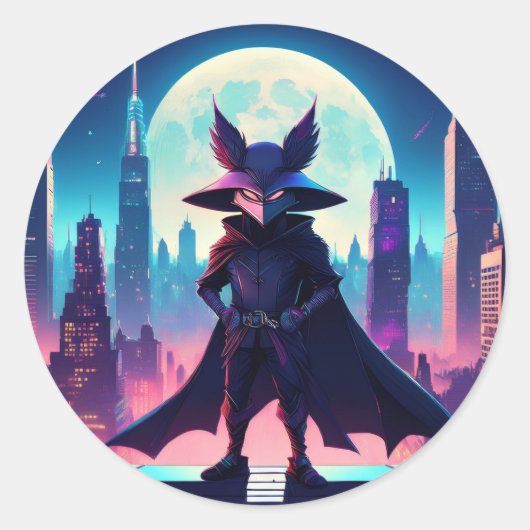 Sticker Rond Agent secret Katte (Devant)