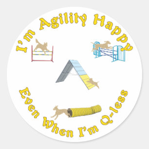 Sticker Rond Agilité heureuse