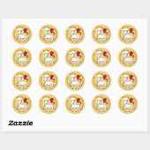 Sticker Rond Agneau de Dieu (Feuille)