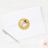 Sticker Rond Agneau de Dieu (Enveloppe)