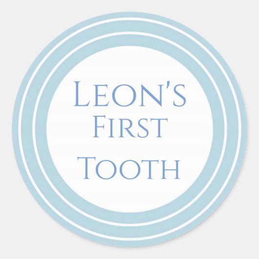 Sticker Rond Agra Hadig - Première dent personnalisable (Devant)