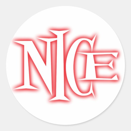 Sticker Rond agréable (Devant)