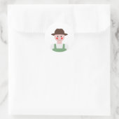 Sticker Rond Agriculteur (Sac)