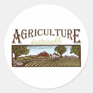 Sticker Rond Agriculture durable