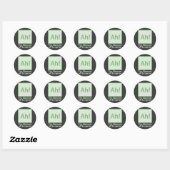Sticker Rond Ah ! L'élément surprise (Feuille)