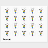 Sticker Rond Ah Men - Mème Jésus drôle (Feuille)