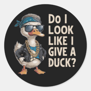 Sticker Rond Ai-je l'air de donner un canard_2