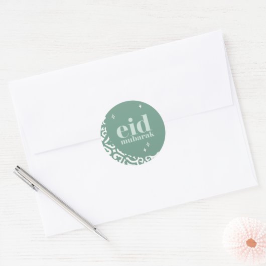 Sticker Rond Aïd Moubarak (Enveloppe)