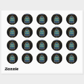 Sticker Rond Aïd Moubarak Ho (Feuille)
