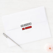 Sticker Rond Aidant Statistician ... Half Superhero (Enveloppe)