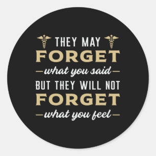 Sticker Rond Aide-soignant Soins infirmiers Soins infirmiers Dr