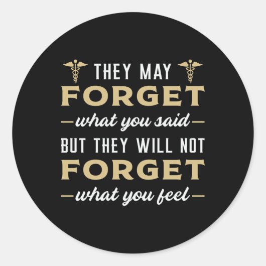 Sticker Rond Aide-soignant Soins infirmiers Soins infirmiers Dr (Devant)