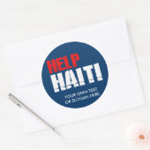 STICKER ROND AIDER HAÏTI (Enveloppe)