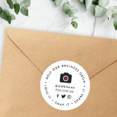 Sticker Rond Aider notre entreprise à croître | Les abonnés des