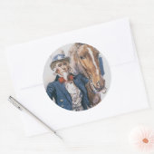 Sticker Rond Aidez-le à aider les États-Unis ! (Enveloppe)