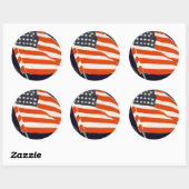 Sticker Rond Aidez votre garçon (Feuille)