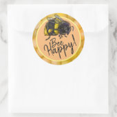 Sticker Rond Aie Du Bonheur ! Bumblebee (Sac)