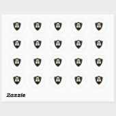 Sticker Rond Aigle (Feuille)