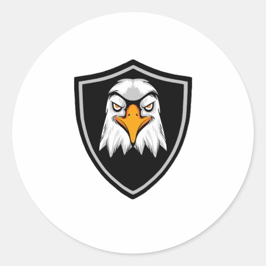 Sticker Rond Aigle (Devant)
