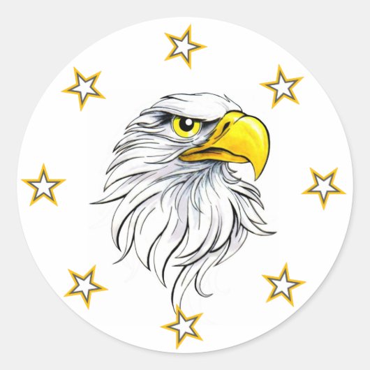 Sticker Rond Aigle (Devant)