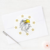 Sticker Rond Aigle (Enveloppe)