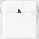Sticker Rond Aigle à tête blanche (Sac)