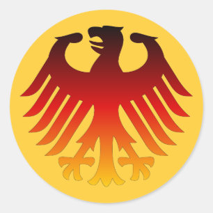 Sticker Rond Aigle allemand