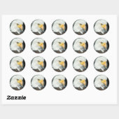 Sticker Rond Aigle de Bald (Feuille)