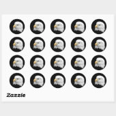Sticker Rond Aigle de Bald (Feuille)