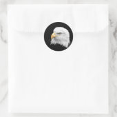 Sticker Rond Aigle de Bald (Sac)