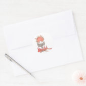 Sticker Rond Aigle de feu (Enveloppe)