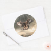 Sticker Rond Aigle d'or (Enveloppe)