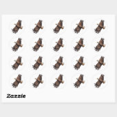 Sticker Rond Aigle en vol (Feuille)