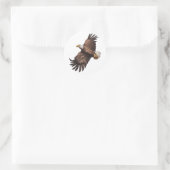 Sticker Rond Aigle en vol (Sac)