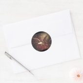Sticker Rond Aigle et feux d'artifice (Enveloppe)