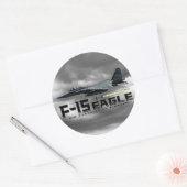 Sticker Rond Aigle F-15 (Enveloppe)