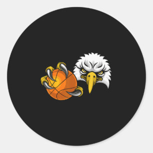Sticker Rond Aigle Faucon Croquis Ll Ld Aigles Dessin Animé