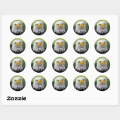 Sticker Rond Aigle Grumpy & Soggy Bald (Feuille)