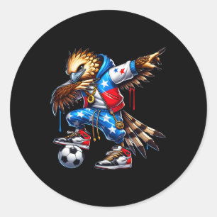 Sticker Rond Aigle Harpye de Panama Dabbing Foot Urbyn Streetwe