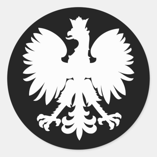 Sticker Rond Aigle héraldique (Devant)