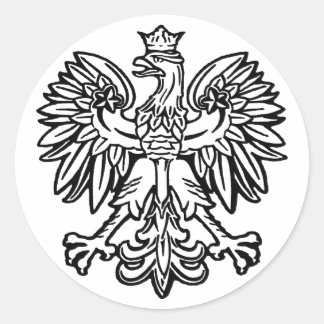 Sticker Rond Aigle polonais