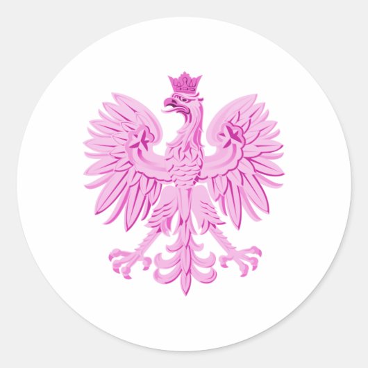 Sticker Rond Aigle polonais (Devant)