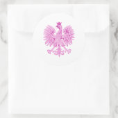 Sticker Rond Aigle polonais (Sac)