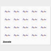 Sticker Rond Aigles (Feuille)