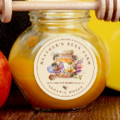 Sticker Rond Aiguille apicultrice