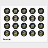 Sticker Rond Aiguille de Sulfing| Surf Sunshine Beach (Feuille)