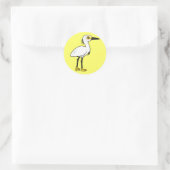 Sticker Rond Aiguille neigeuse Birdorable (Sac)
