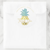 Sticker Rond Aiguille tropicale 16 Merci ID922 (Sac)