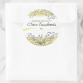 Sticker Rond Aiguilles en tricot de fils faites à la main avec  (Sac)